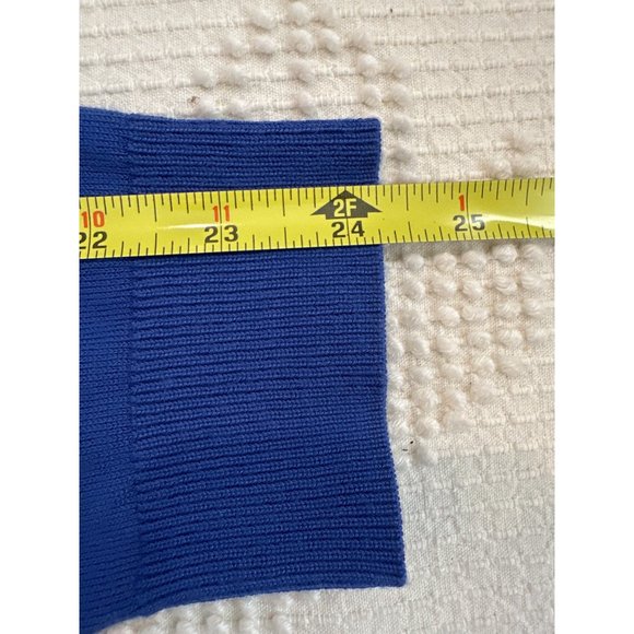 Lands End Women's Cardigan Cobalt Blue Sz M Lightweight Long Sleeve Button Front - Picture 10 of 11